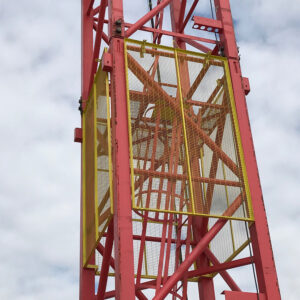 Tower crane anti-climb panels