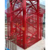 Tower crane base enclosure