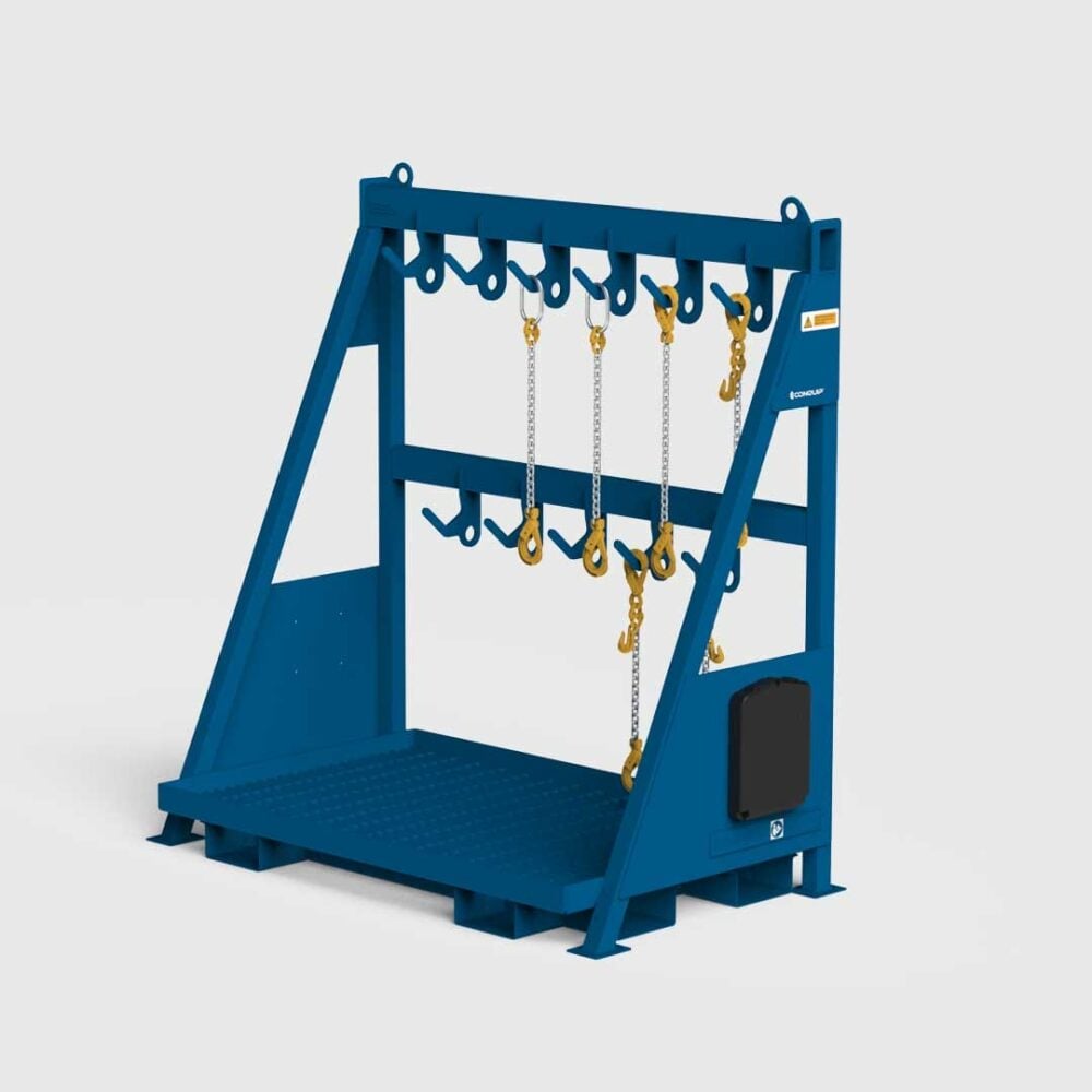 conquip compact chain storage rack 10 double row lf