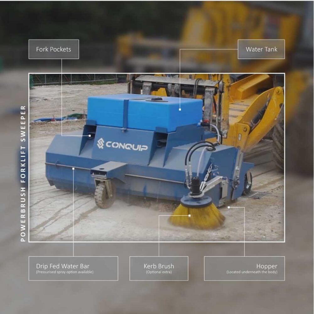conquip powerbrush forklift sweeper 2