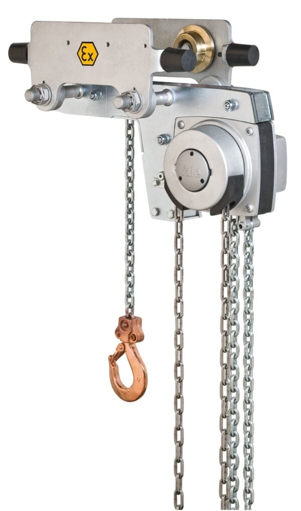 Yale YL LHG ATEX Low-Headroom Hand Chain Hoist with Integrated Geared Trolley