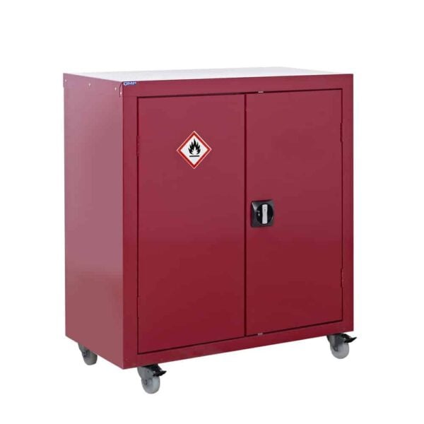 Mobile Flammable Liquid Storage Cupboard 1040 x 900 x 460mm