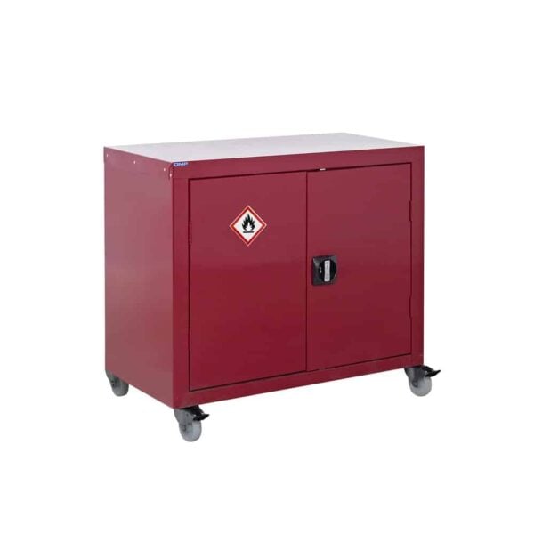 Mobile Flammable Liquid Storage Cupboard 840 x 900 x 460mm
