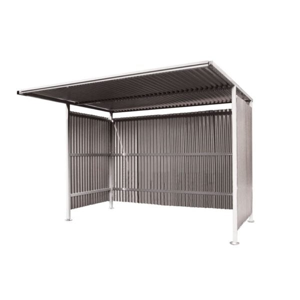 Traditional Cycle Shelter 2180.3060.2500 Initial - Galvanised Panels (Type K)