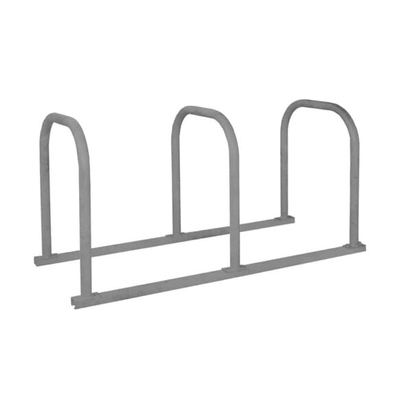 Sheffield Cycle Rack - 6 Bikes (3 Loops) 800 x 715mm - Powder Coated