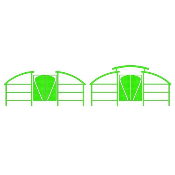 Cycle Compound Shelter 2625 x 5500 x 3000mm - Standard (No Canopy)