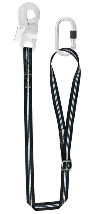 2m Flame Resistant Adjustable Work Positioning Webbing Lanyard