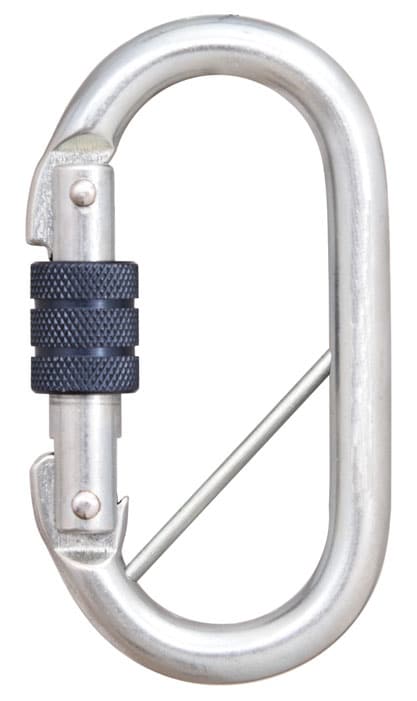 Steel Screw Locking Karabiner with Captive Pin