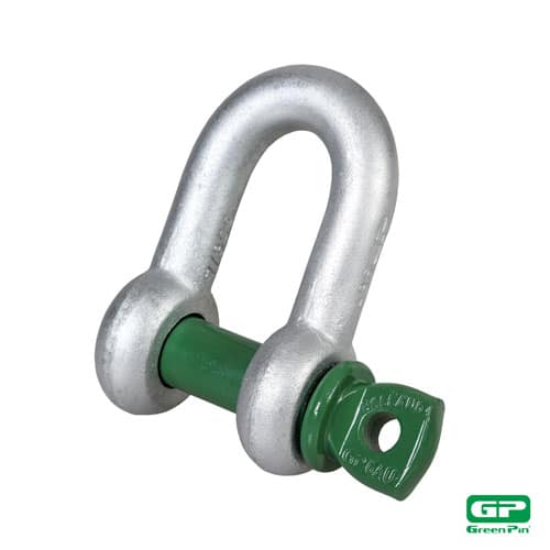 Green Pin® Standard Dee Shackle with Screw Collar Pin – GPSCD